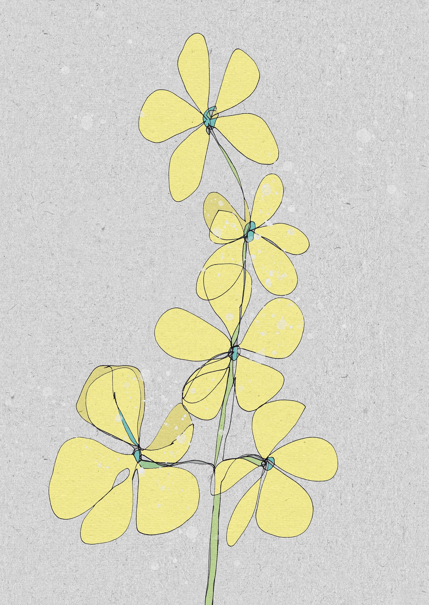 Canola Flower Card