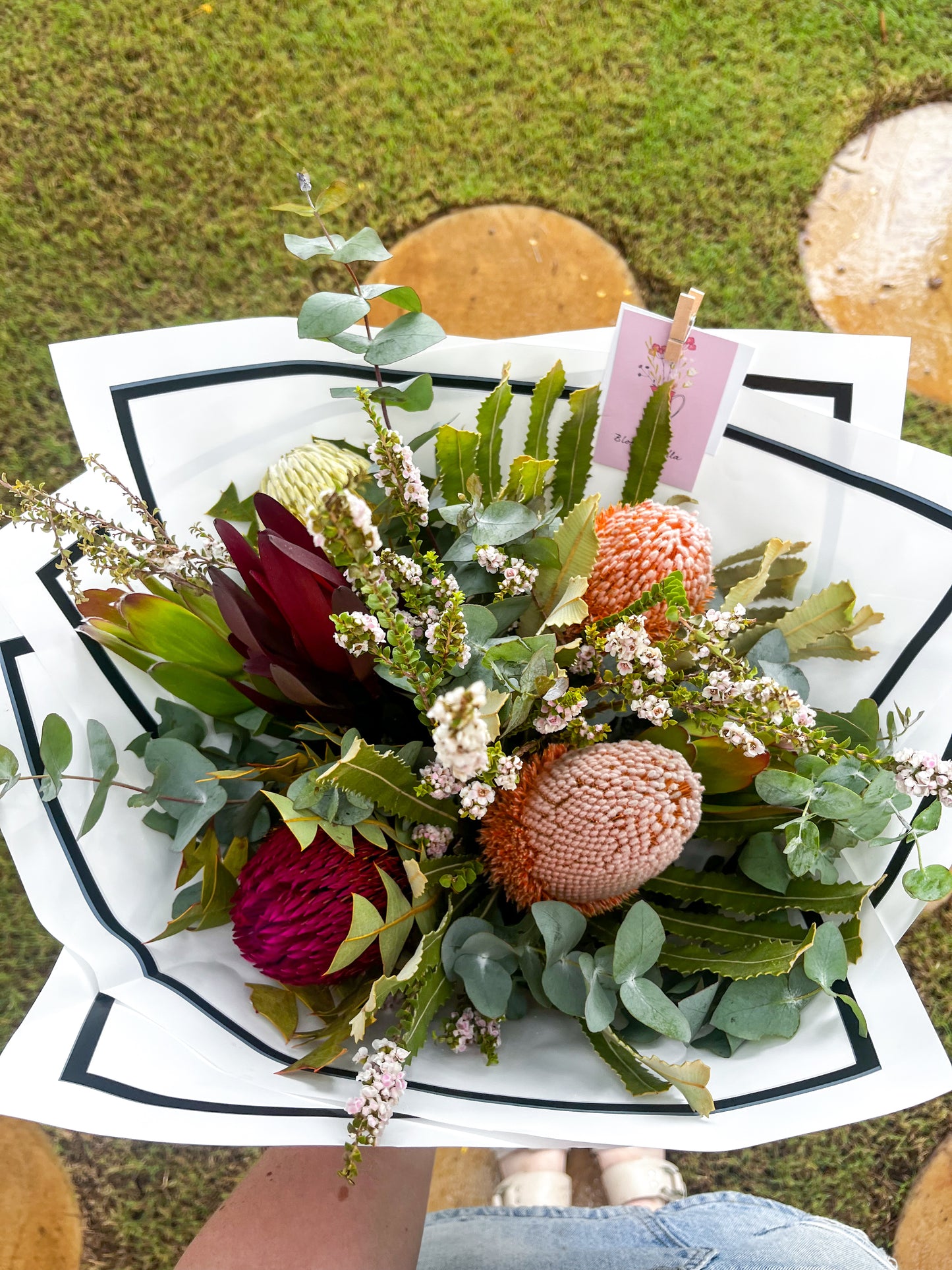A bouquet of fresh Australian native flowers. Brisbane delivery available