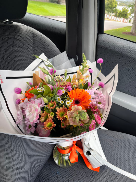 Bright and bubbly bouquet , Brisbane delivery 