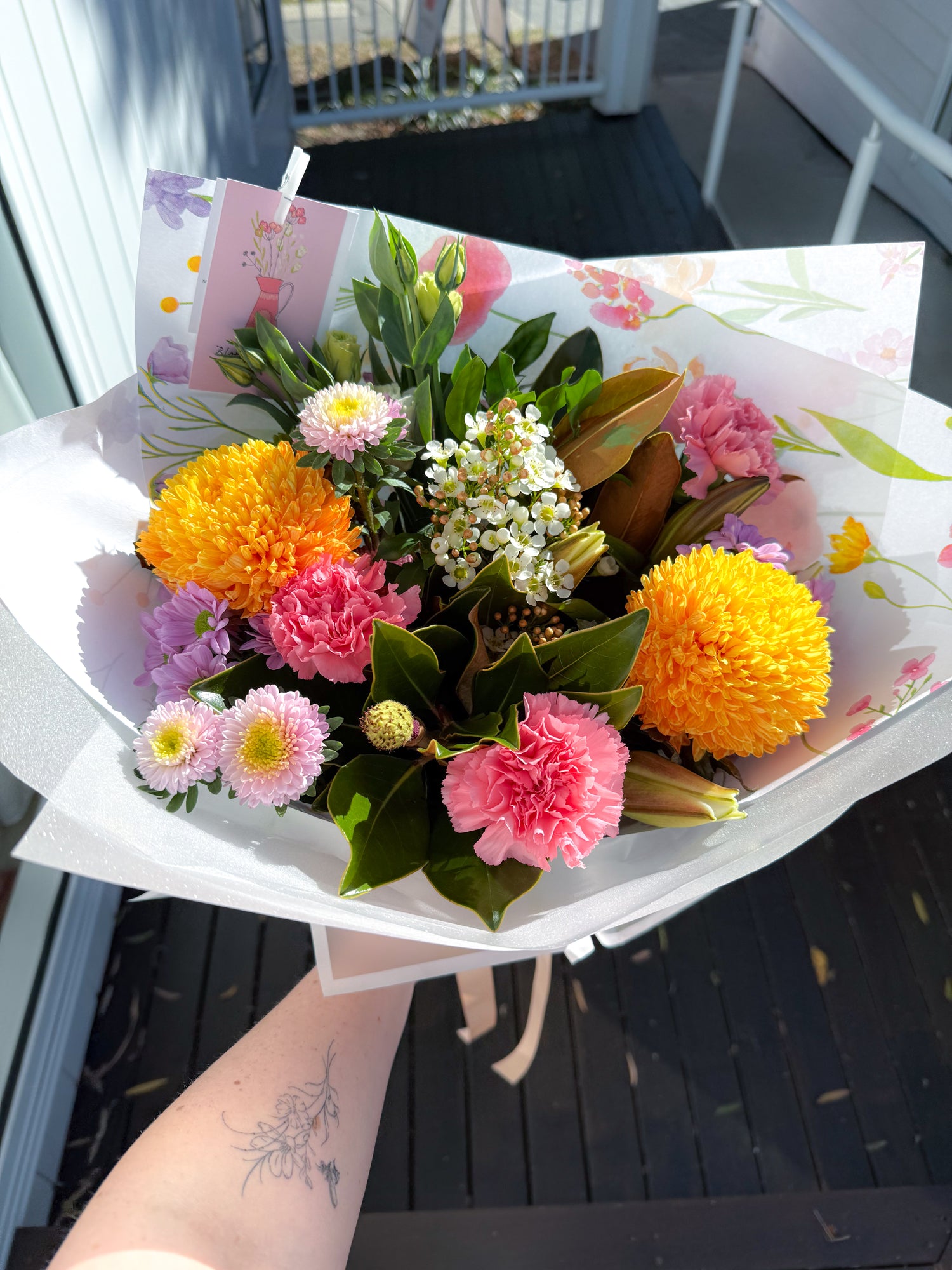 Bright and bubbly bouquet , Brisbane delivery 