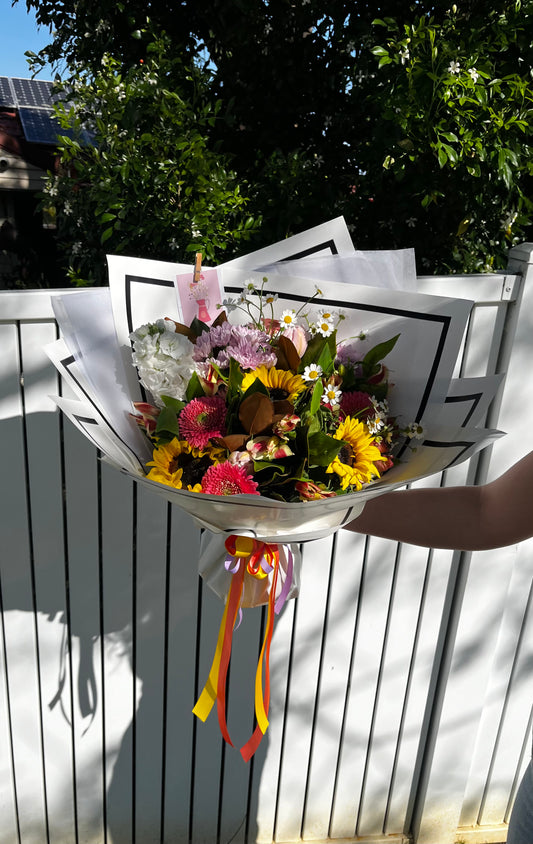 Bright and bubbly bouquet , Brisbane delivery
