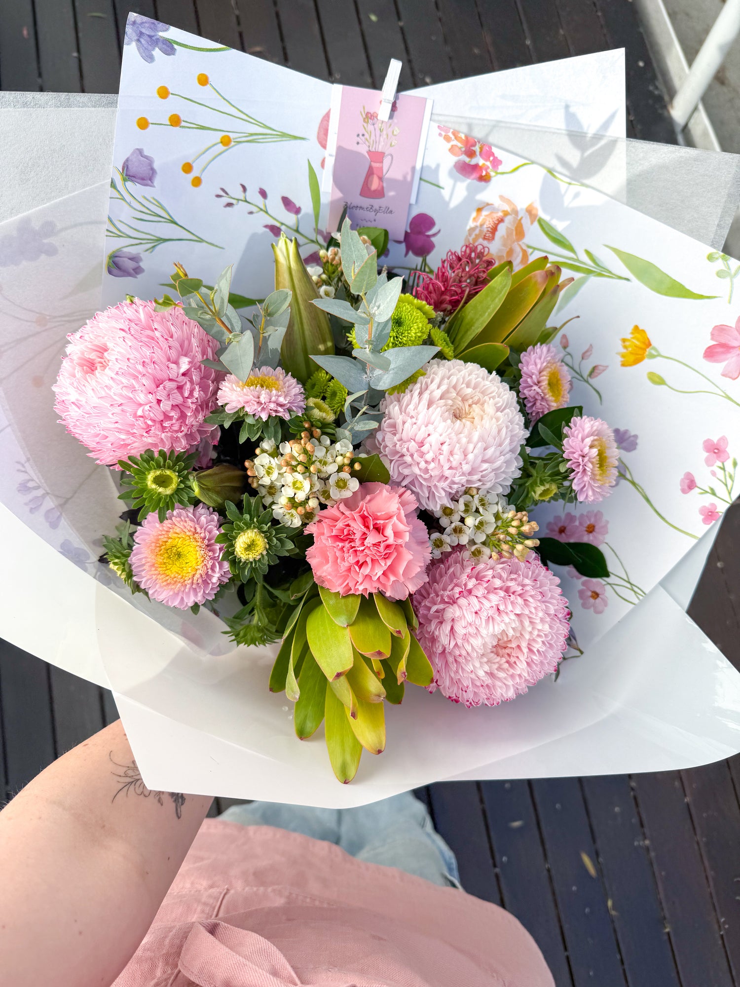 Bouquet of cute and pastel flowers, Brisbane delivery 