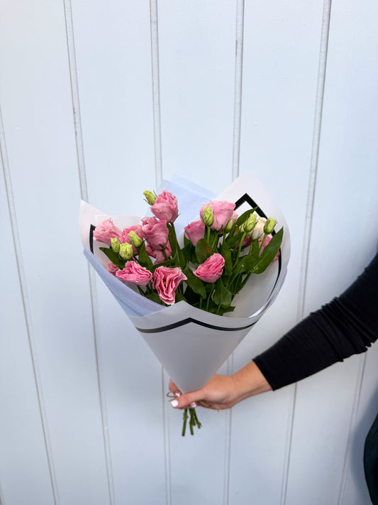 Lisianthus en masse bouquet. Brisbane flower delivery by BloomsByElla
