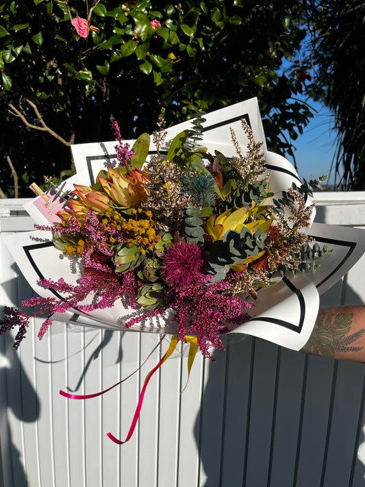 A bouquet of fresh Australian native flowers. Brisbane delivery available