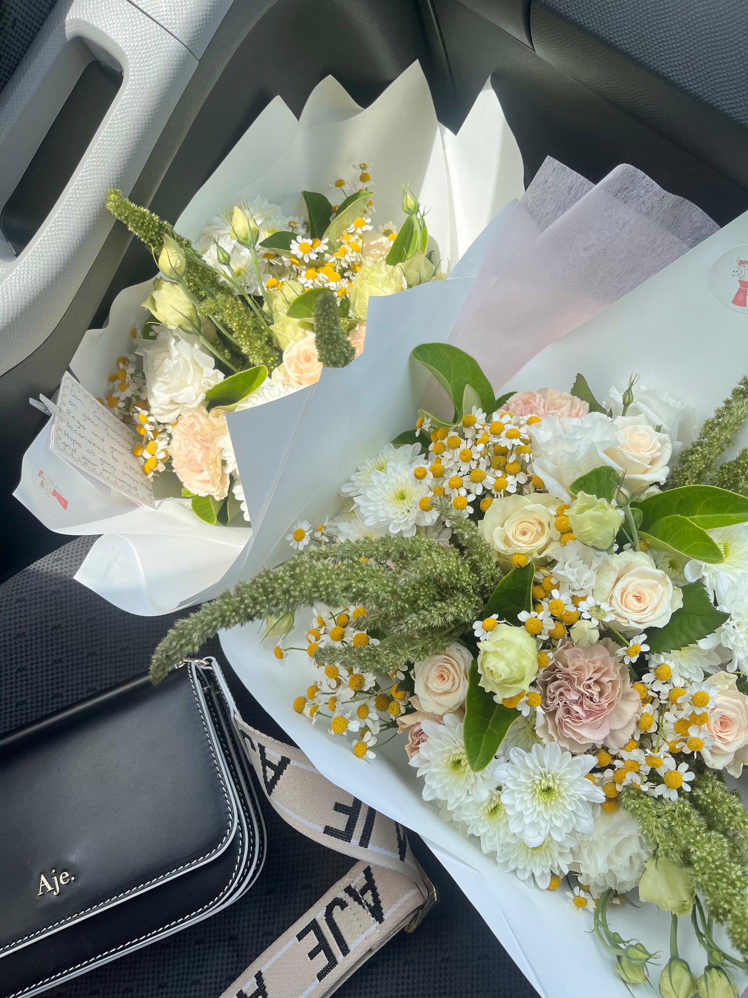 Two Soft and Neutral Bouquets, Brisbane delivery 